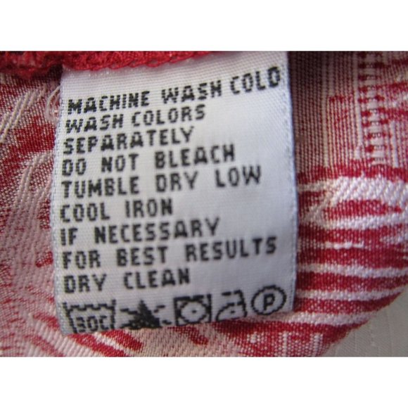 Tommy Bahama Red Silk Hawaiian Tiki Movie Set Floral Mens Shirt L EUC - Picture 11 of 11